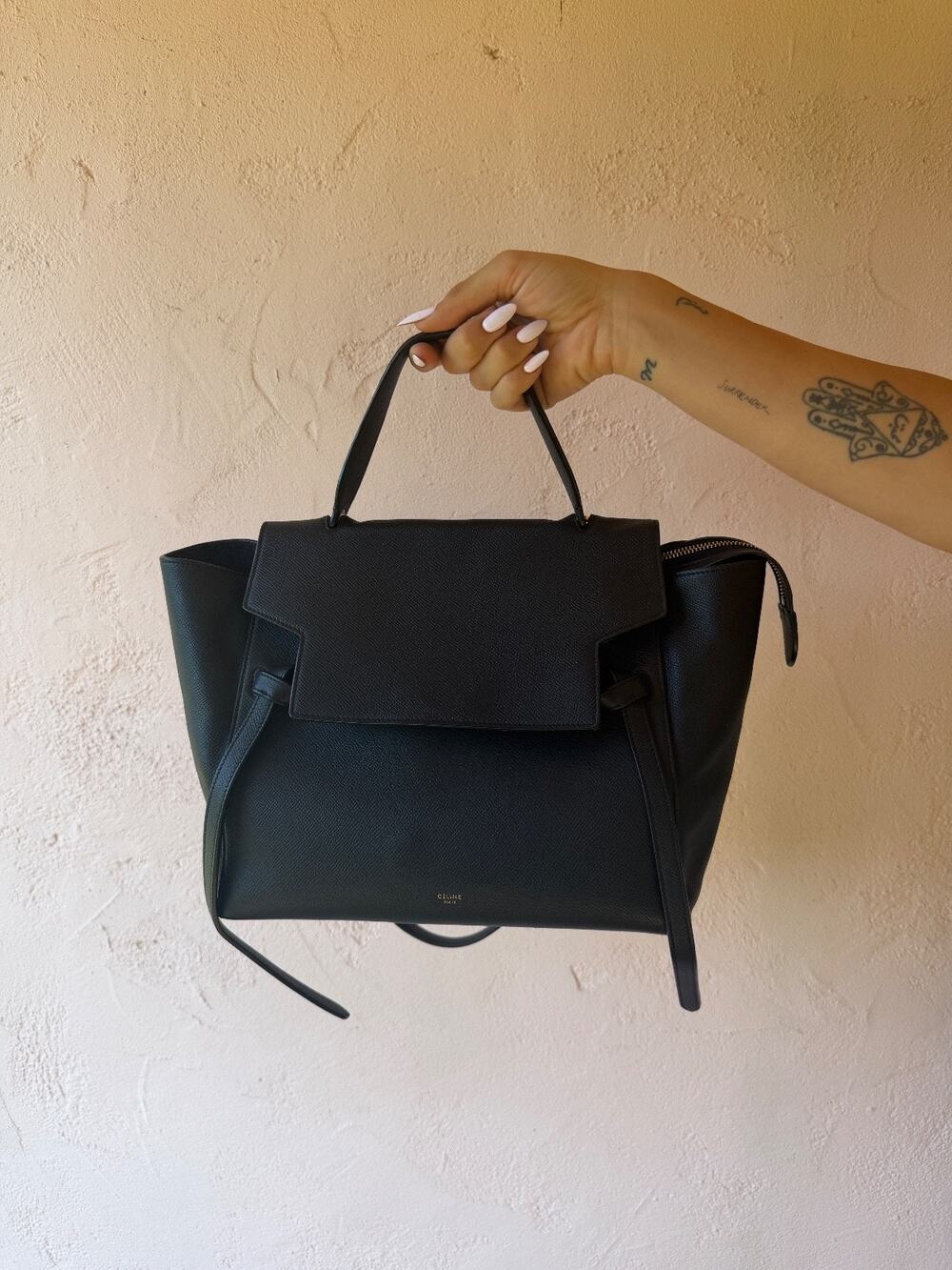 Celine Mini Belt bag Phoebe Philo era 2015-2018- Black Grained Calfskin